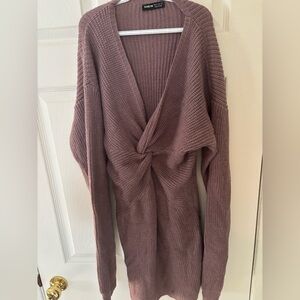 SHEIN knit long sweater dress – excellent condition Mauve - size Medium
